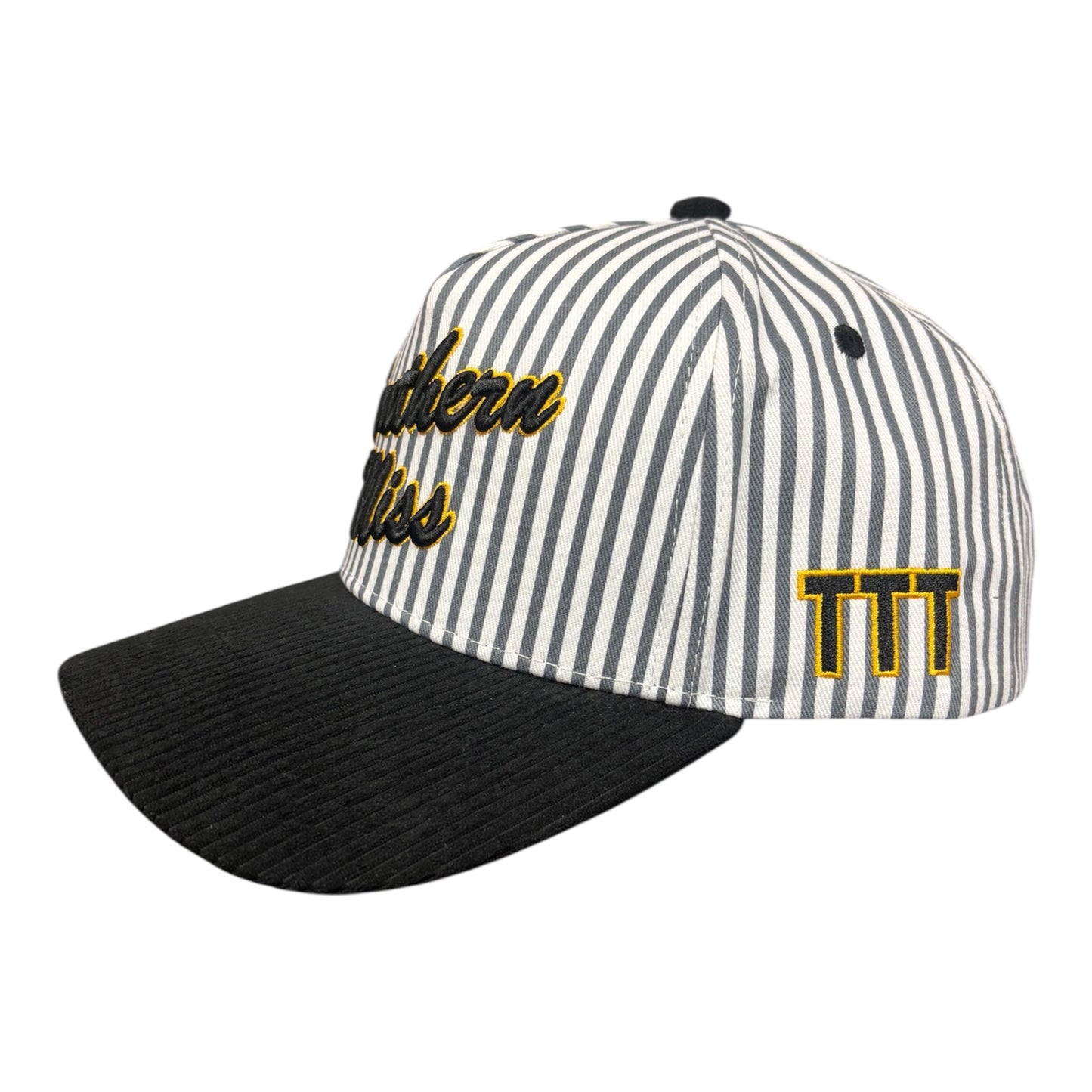 Black & Gold Pinstripe